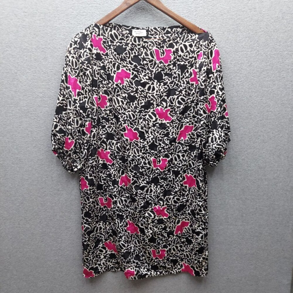 Murray Meisner Womens Black & Pink Animal Print Dress Made In USA